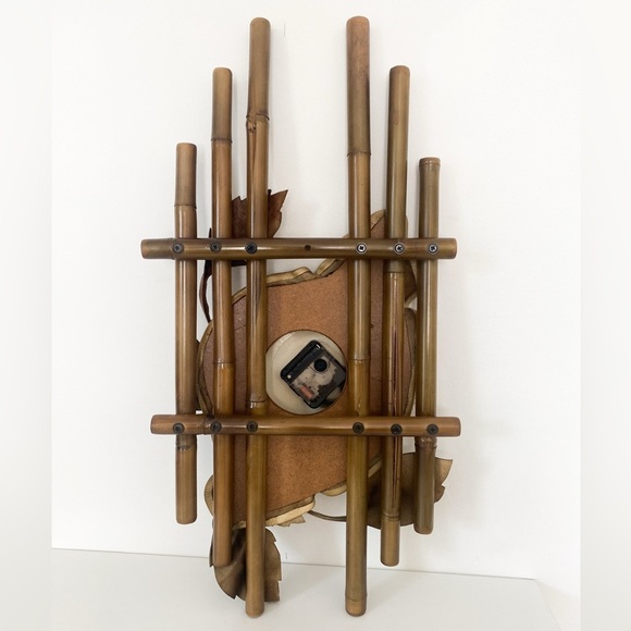 Vintage Genuine Leather Wall Clock – Hand Made in Poland – In Box, Brown - Picture 4 of 6